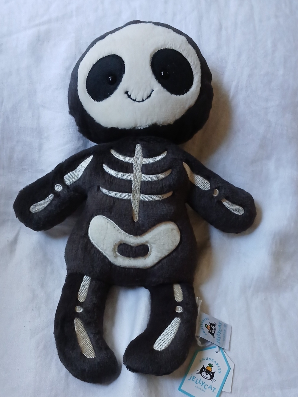 Jellycat Skeleton Bob Soft & Plush 13"x4.7" NWT Authentic
